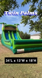 Twin Palms 18 ft Dual Lane Slide (WET OR DRY)