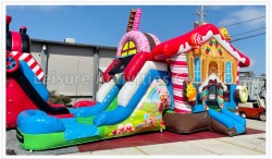 Candy20Cottage20NEW 1707159648 Candy Cottage Bounce House With Slide (WET or DRY)
