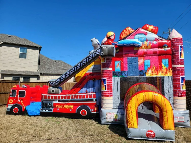 engine 9 fire truck bounce house rentals